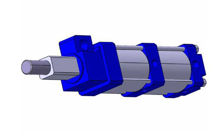 verins Vérins Type-H | Présentation 3D fabrication GEP17